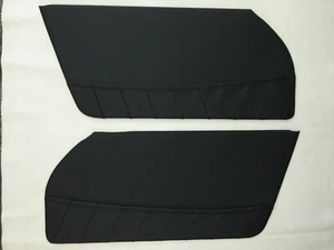 Porsche 912 Coupe (1965 – 1967) Door Panel, Pair, Black, German Vinyl - Picture 1 of 2