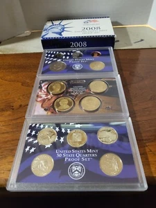 2008 Clad Proof Set U.S. Mint Original Government Packaging OGP COA - Bild 1 von 1
