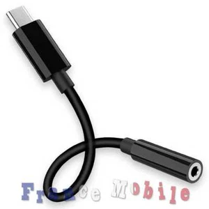 Adaptateur Connecteur USB Type C vers Prise Jack 3,5mm TRRS OMPT Audio Aux Noir - Zdjęcie 1 z 6