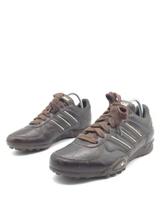 adidas Torsion Zapatillas Deportivas De Cuero Marrón Hombres T.44 US.10 UK.9 1/2 - Imagen 1 de 6