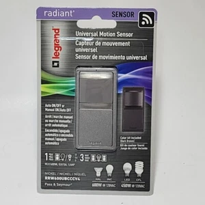 4 PACK -Legrand Radiant Motion Sensor 600W/450W Nickel/Dark Bronze Finish - Picture 1 of 3