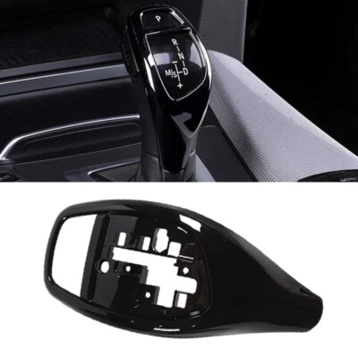 1 pieza para BMW X5 F15 X6 F16 2014-2019 negro brillante perilla de cambio de marchas cubierta de palanca Foto 1 de 4