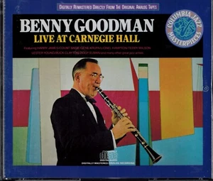 BENNY GOODMAN - LIVE AT CARNEGIE HALL - MINT 2 CD BOX SET - Imagen 1 de 1
