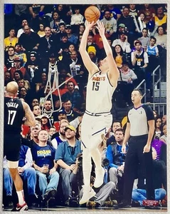 DENVER NUGGETS 2x NBA MVP Nikola (Joker) Jokic handsigniertes 8x10 Foto mit COA - Bild 1 von 5