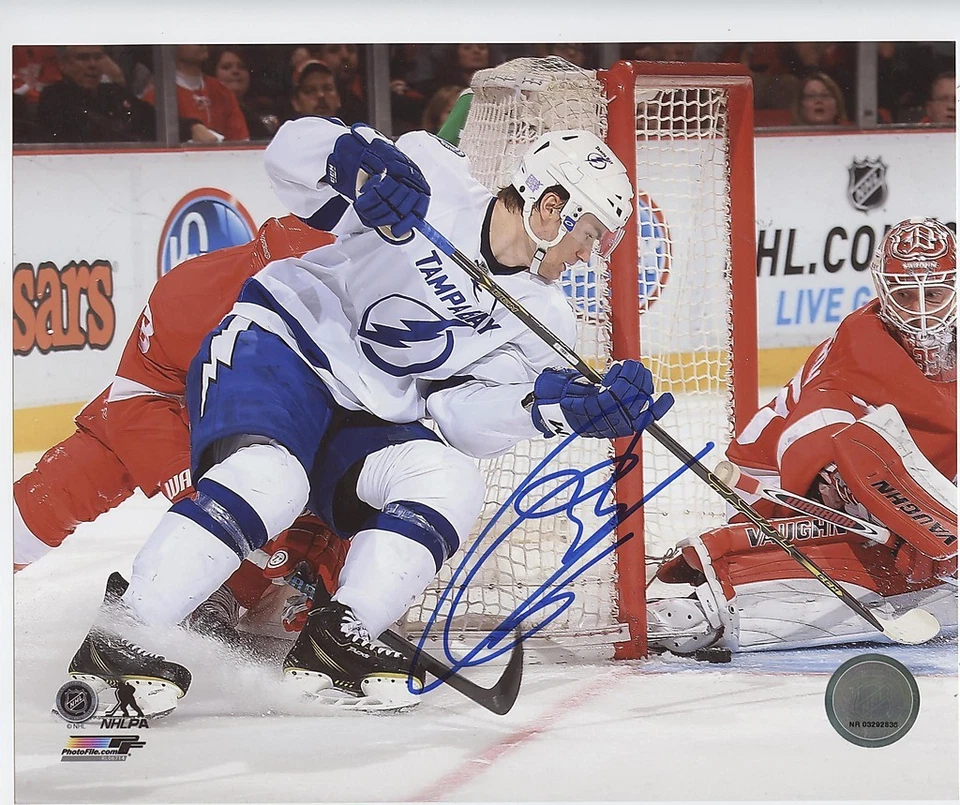 FOTO 8x10 firmada por Jonathan Drouin Tampa Bay Lightning con certificado de autenticidad Foto 1 de 1