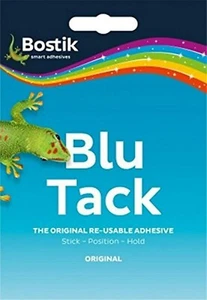 Bostik Blu Tack Originale Blu Adesivo Riutilizzabile Tac Taglia 60g Confezione da 2 - Foto 1 di 1