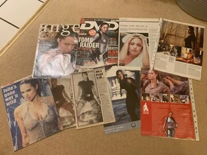 Joblot Of Angelina Jolie Lara Croft Tomb Raider Articles - Picture 1 of 2