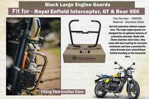 Royal Enfield Interceptor, GT, "Bear 650 Black Large Engine Guard" - Imagen 1 de 10