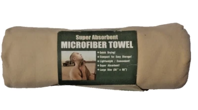 Toalla Microfibra Súper Absorbente 30" x 50" Color Arena Foto 1 de 3