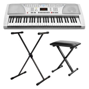 Superklasse Funkey 61 Keyboard Set mit Ständer und Bequemem Sitz Hocker - Bild 1 von 8