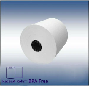 3 1/8" x 308' Thermo Bon Papier - 50 Rollen/Stück - Phenolfrei, BPA/BPS frei - Bild 1 von 3
