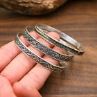 Designer 925 Sterling Silver Wide Bangle Set for 3 days women's Jewelry A291