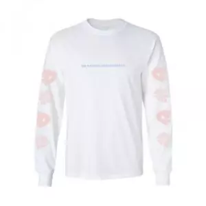 Genuine The National Skateboard Co. Flower Long Sleeve T-Shirt - White - Picture 1 of 5