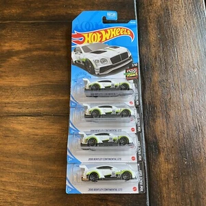 LOT OF 4 2021 2018 BENTLEY CONTINENTAL GT3 HOT WHEELS - Picture 1 of 2