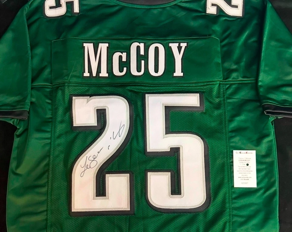 LeSean McCoy Signed Autographed Football Custom Jersey Philadelphia Eagles - Image 1 of 1