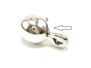 Pendant 925 Sterling Silver Round Pendant Handmade by Designer Bat Ami Varsano - Picture 1 of 7