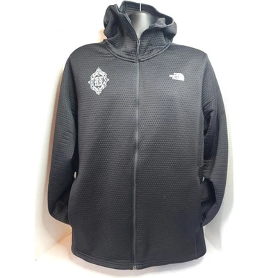 The North Face Dot Knit Full Zip Hooded Jacket Black W/Velvet Taco Logo SZ XL - Image 1 of 4