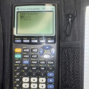 Texas Instruments TI-83 Plus Graphing Calculator Black With Case, For Paper, Pen - Picture 1 of 9
