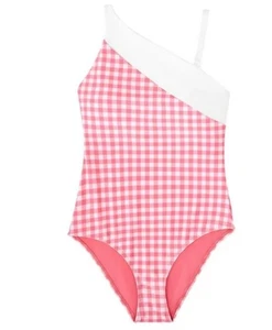 Members Mark Women's Swimsuit Sz X-Large Asymmetric One Piece Black White 16 18 - Picture 1 of 16