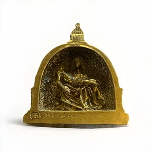 Saint Peters Basilica Dome Pieta Artist Signed 3.5"x3" - Picture 1 of 3
