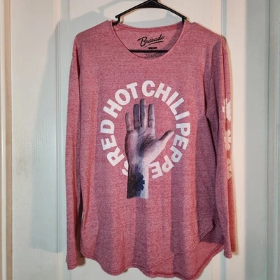 Red Hot Chili Peppers Bravado T-Shirt Small Red Long Sleeves - Image 1 of 4