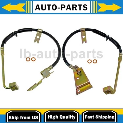 2X Front Brake Line Hose First Stop For For Dodge B1500 1998 - Image 1 of 4