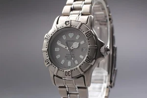 Vintage 1994 Exc+5 Seiko Scuba 7N85-0110 Day Luminous Quartz Womens Watch JAPAN - Picture 1 of 11