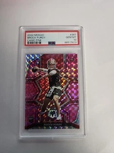 2022 Panini Mosaic - Rookies Brock Purdy #367 Camo Pink Mosaic Prizm (RC) - Foto 1 di 2