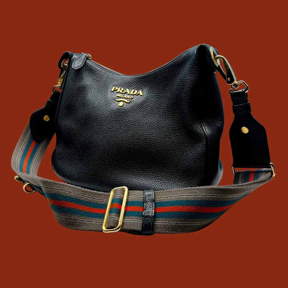 バッグ PRADA VITTELO LEATHER ONE SHOULDER BAG Prada Crossbody Bag Handbag For Women - Womens Vitello Phenix