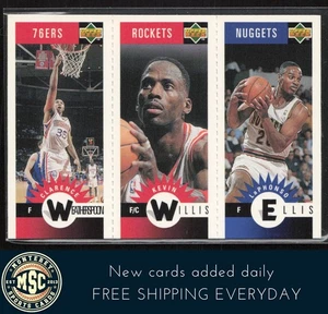 Clarence Weatherspoon Kevin Willis Ellis 1996-97 Collector's Choice Mini Panels - Picture 1 of 2