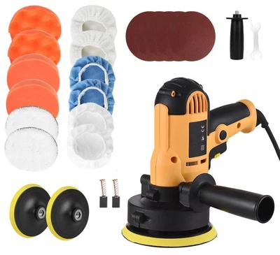 800W Electric Auto Polishing Waxing Buffer Sander Machine Complete Sponge Set - Imagem 1 de 4