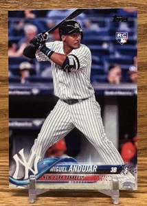 MIGUEL ANDUJAR  Rookie Card | 2018 Topps Series 1 Yankees REDS #305 - Picture 1 of 2
