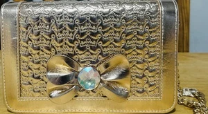 Disney Store Exclusive Rapunzel Rose Gold Purse/ Clutch Bag. Excellent Cond - Picture 1 of 14