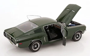 1:12 KK Scale Ford Mustang GT Fastback Bullitt 1968 Dark Green Movie Car Diecast - Picture 1 of 6