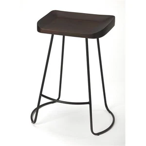 Beaumont Lane Metropolitan Living Backless Counter Stool in Espresso - Picture 1 of 6
