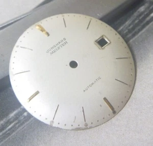 DECENTE quadrante rotondo automatico originale Junghans Meister 31,4 mm con data! L@@K! - Foto 1 di 8