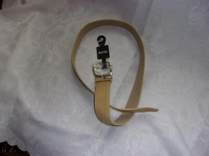 MICHAEL KORS - GRÖSSE XLCAMEL ECHT KALBSLEDER NICKEL SCHNALLE GÜRTEL FÜR DAMEN - Bild 1 von 3