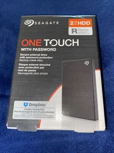 Seagate - One Touch mit Passwort 2 TB externe USB 3.0 tragbare Festplatte mit... - Bild 1 von 3