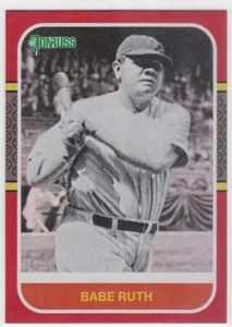 2021 Panini Donruss Babe Ruth Red Foil 1987 Retro Back Text Variation #228 - Picture 1 of 2