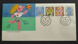 1990 Australia Community Health Awareness 4v Stamps FDC - Picture 1 of 2