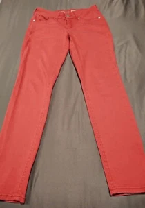 Seven 7 Women's Size 8 Jegging Skinny Pants Red Cotton Blend - Picture 1 of 10