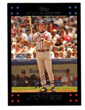 2007 Topps RED BACK #90 Chipper Jones ATLANTA BRAVES