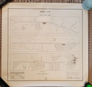 1948 - Map of the ZONING PLAN For VIERS MILL ROAD - Montgomery County, Maryland - Picture 1 of 8