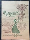 1940s Tiki Menu Minnie's Chinese Restaurant Modesto CA Hawaiian Theme