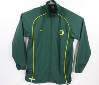 Men's Oregon Ducks Basketball NIKE Warm-Up Style JACKET Zip Up Size Medium 