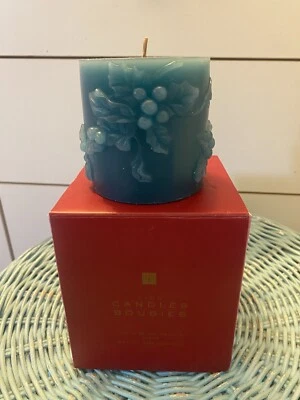 Vela perfumada vintage Avon CANDLE BOUGIES ACEBO BERRY NUEVA CON CAJA Verde Navidad Foto 1 de 4