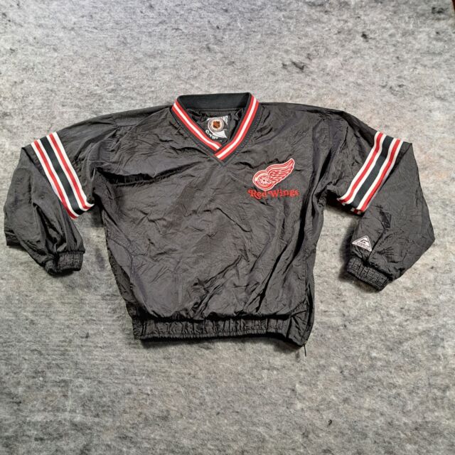 Vintage 1990s Starter Detroit Red Wings NHL Jacket / Quarter -  Finland