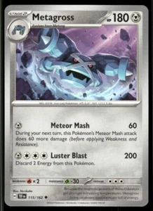 SV05: Temporal Forces #115/162 Metagross - Picture 1 of 2