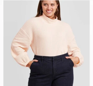 Womens Sweaters Plus Size 2X Ava & Viv Beige Pullover - Picture 1 of 7