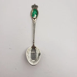 Monaco Souvenir Travel Spoon .800 Silver Princess Grace & Rainier III - Picture 1 of 9